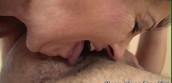  Pussy licked and pounded grandmother